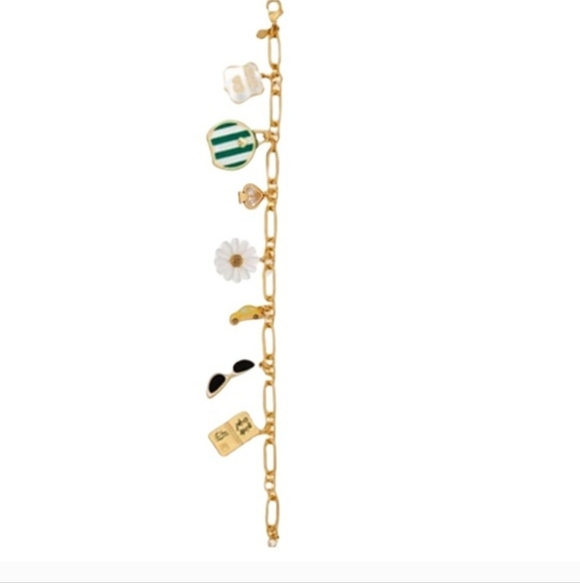 Kate Spade Off We Go Travel Charm Bracelet Nwt - Picture 8 of 9